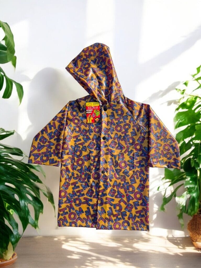 Tuff Rainwear ABCD Alphabet Print Raincoat for Toddlers