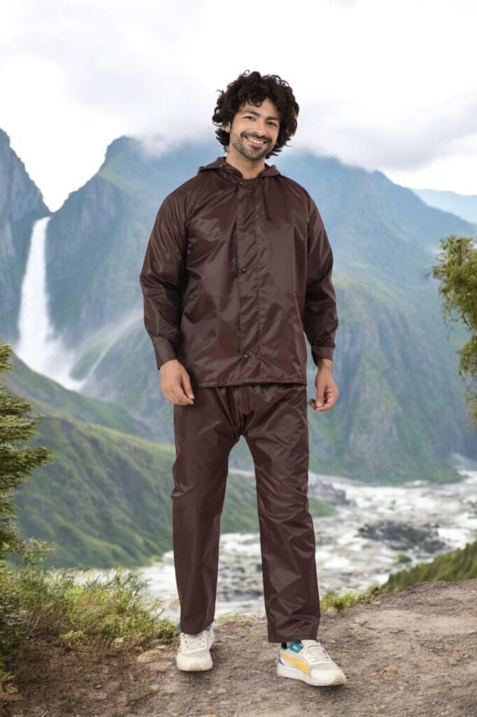 Men's reversible raincoat by Tuff Rainwear