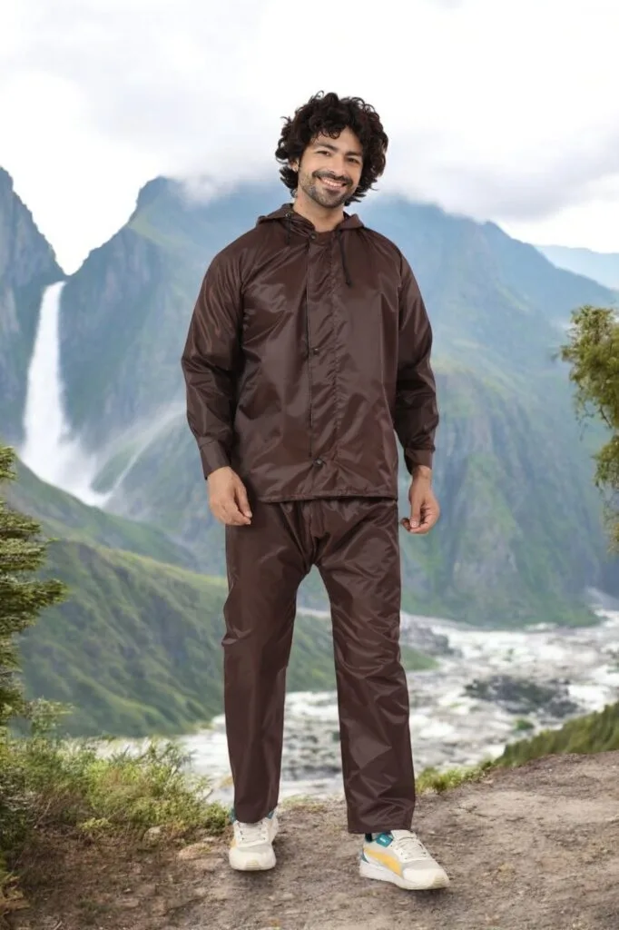 Men's reversible raincoat by Tuff Rainwear