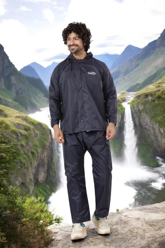 Men's reversible raincoat by Tuff Rainwear