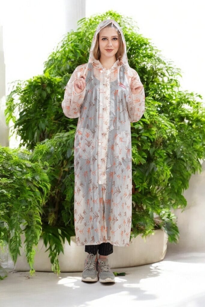 Tuff Rainwear Payal Scooter Coat with Zip Closure for Women