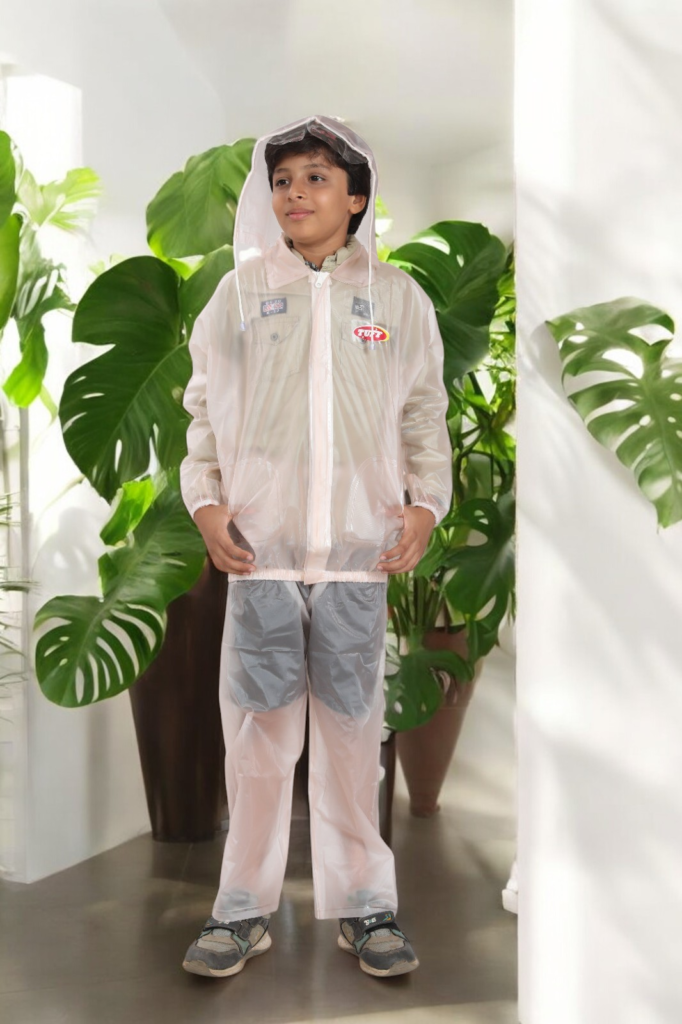 Boys PVC raincoat by Tuff Rainwear